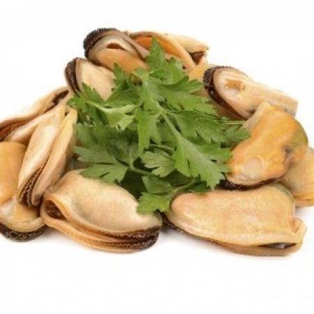 Moules décoquillées cuites